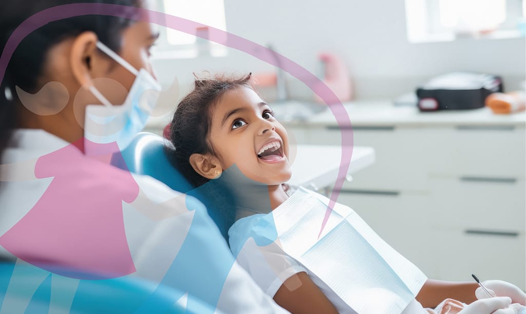 Restoration for a cavity.