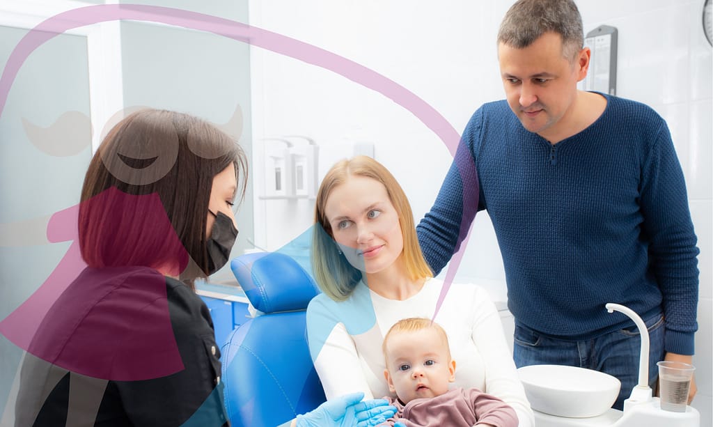 Baby's first dental visit.