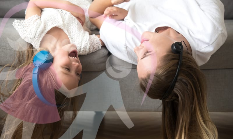 Enjoy some fun stress-relieving activities together as a family!
