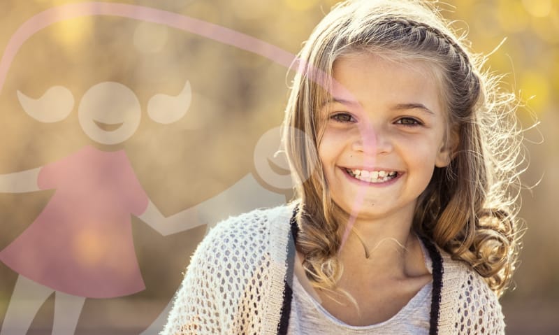 girl smiling