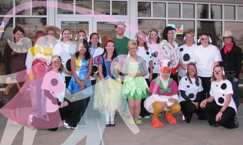 PDS team dressed up for halloween
