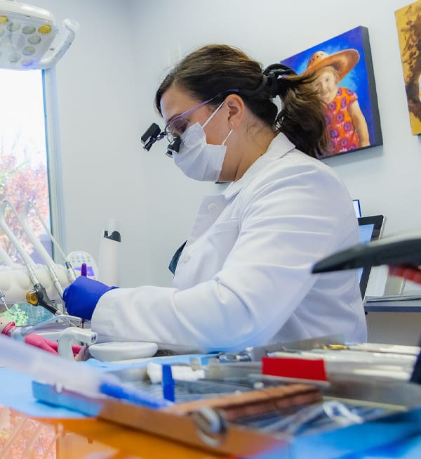 doctor working on a bioclear feature