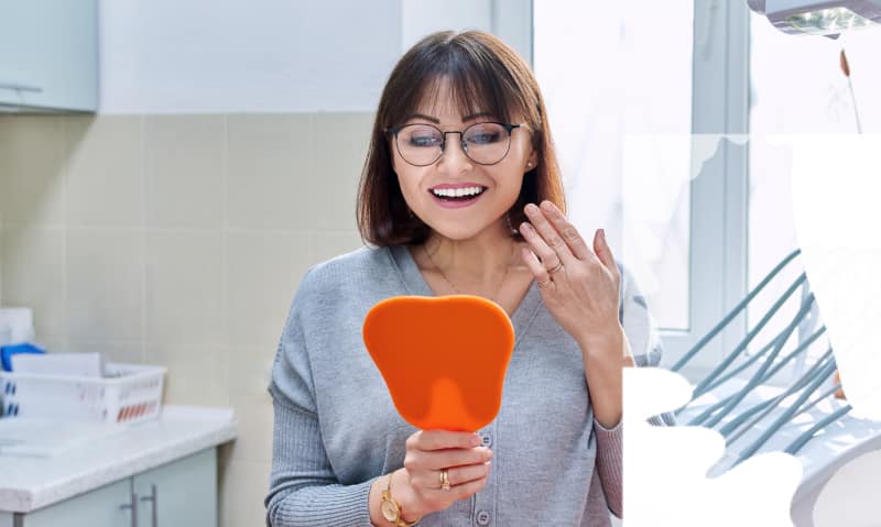 Restorative dentistry in time for the holidays.