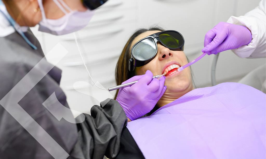 Laser-Gum-Contouring Laser gum contouring can fix a gummy smile.