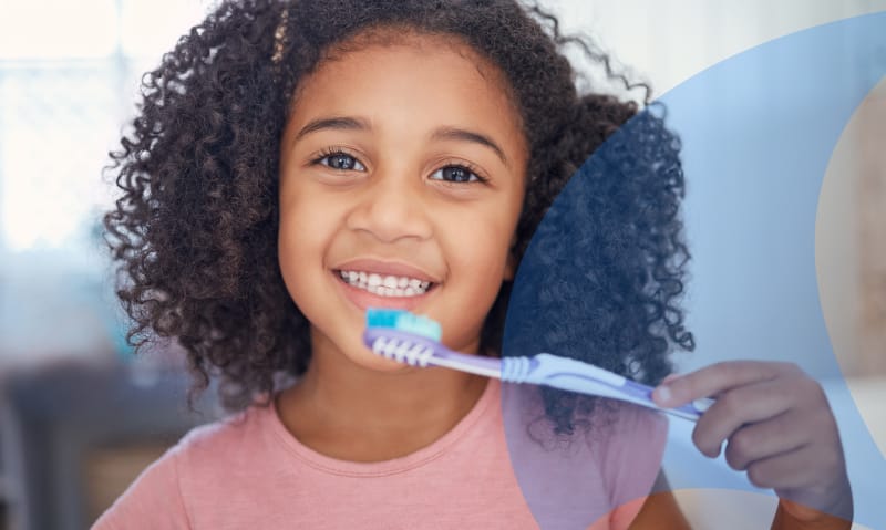 Teach children how to brush their teeth on their own
