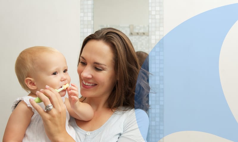 Brushing-Baby-Teeth Tips for brushing baby teeth