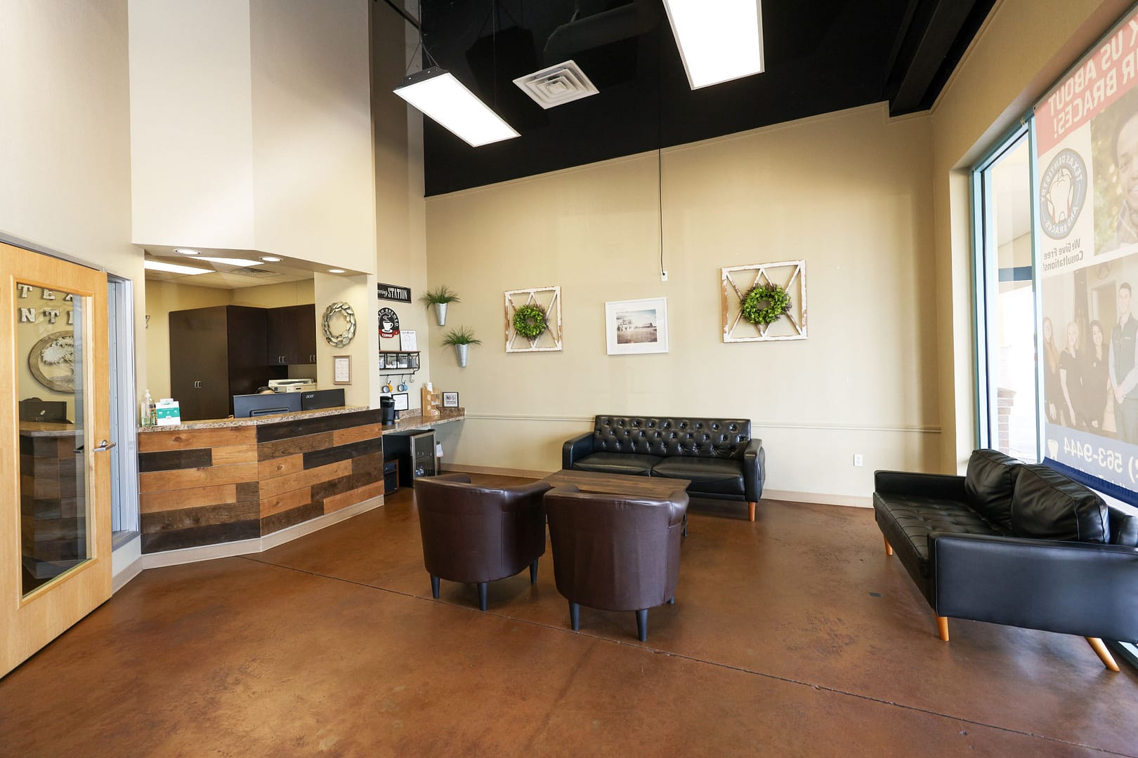 reception and front desk area