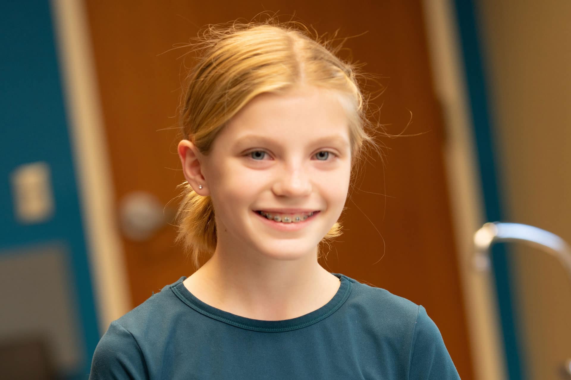 teen patient with braces