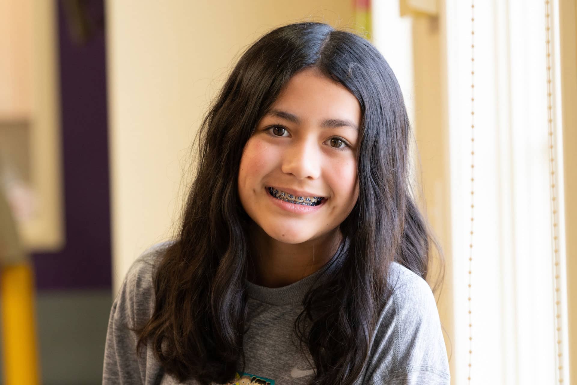 preteen patient with braces