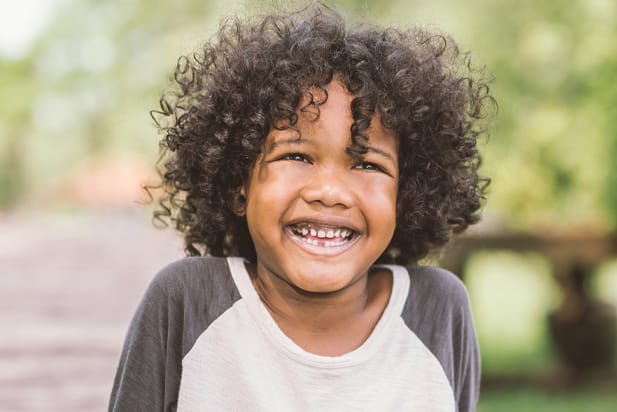 pediatric patients smiling