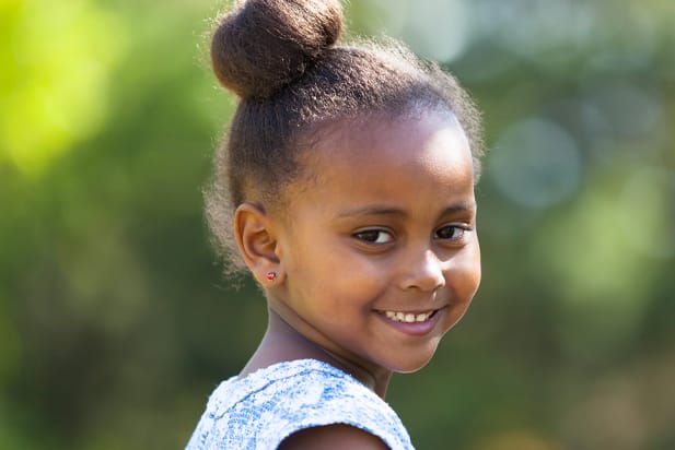 pediatric patients smiling