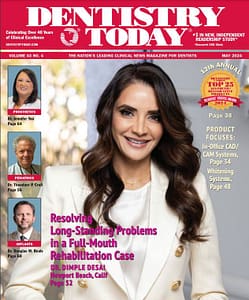 Dr. Desai on the cover of Dentistry Today magazine from May 2024