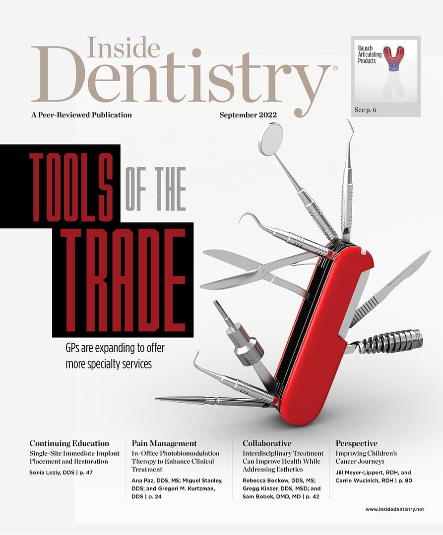 Inside Dentistry September 2022 cover