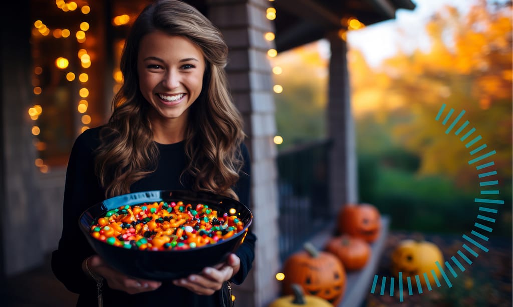 Dental hygiene during Halloween.