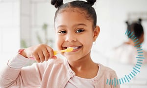 Take care of your child's dental health.