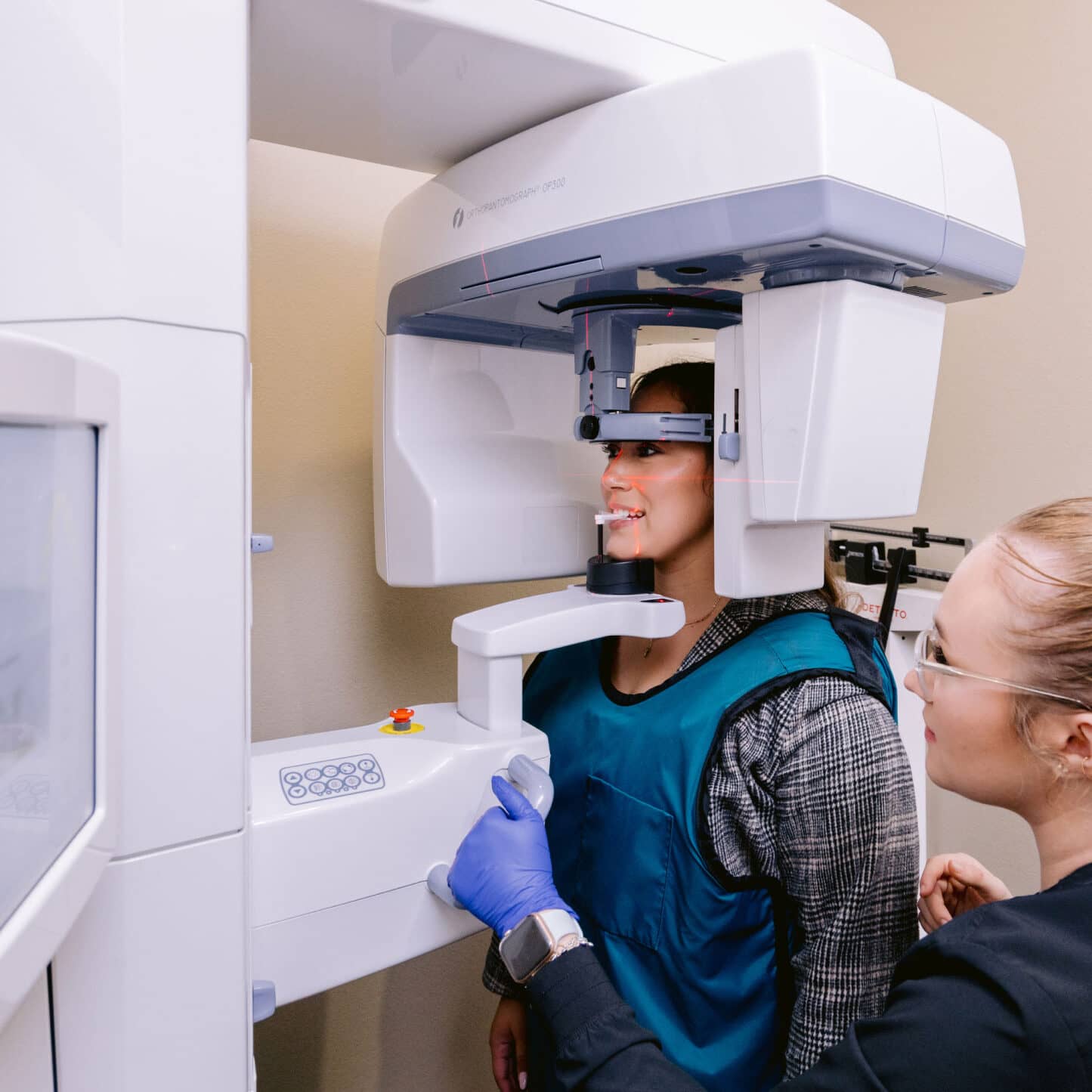 general-home-feature-main patient having dental xrays with team member