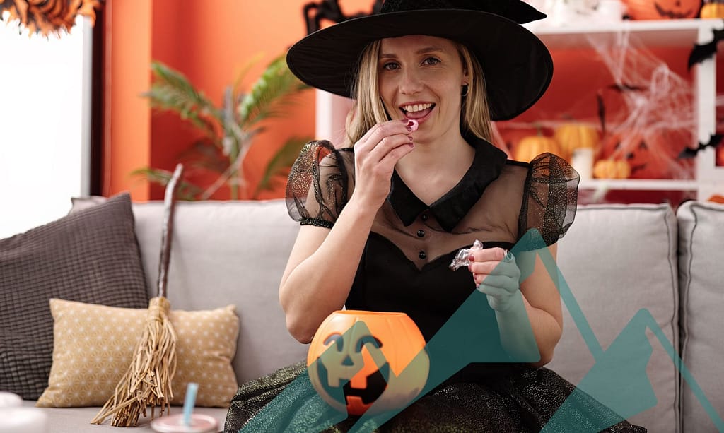 teeth-healthy-halloween Healthy teeth on Halloween.