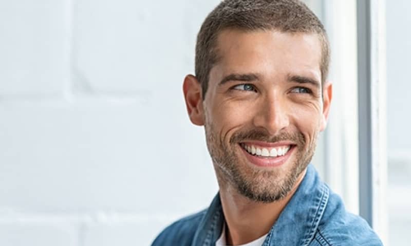 man smiling