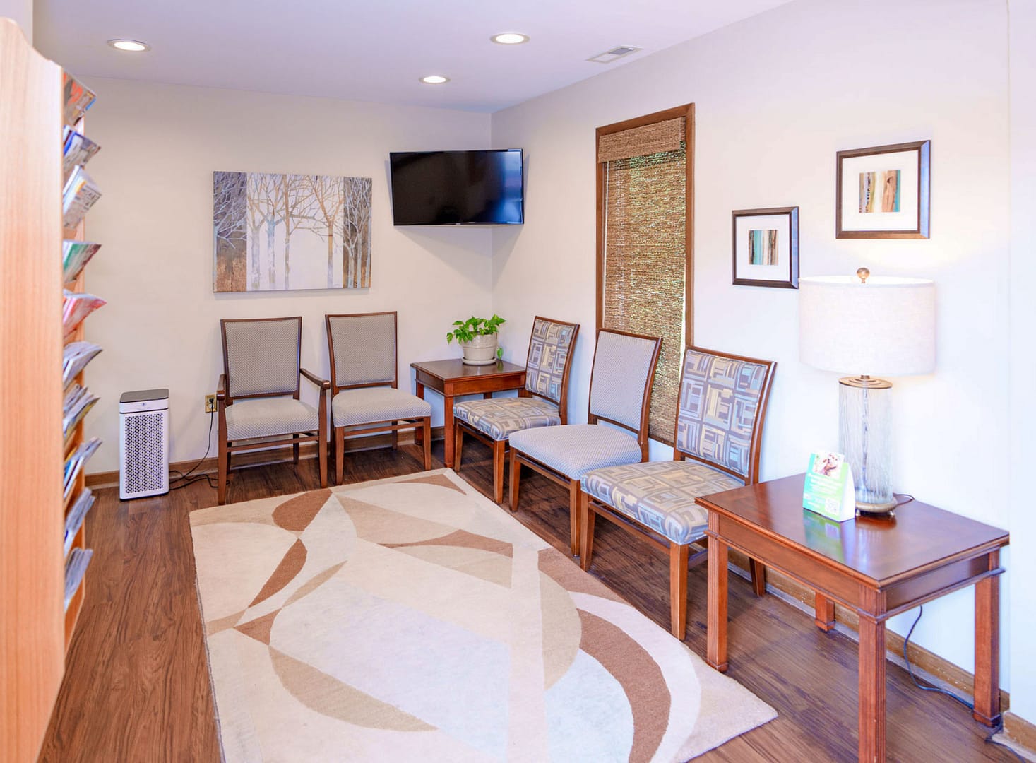 office reception area with chairs