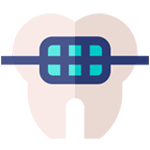 system tooth with braces illustration