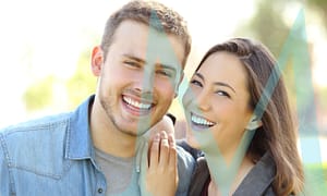 Tooth whitening for two.